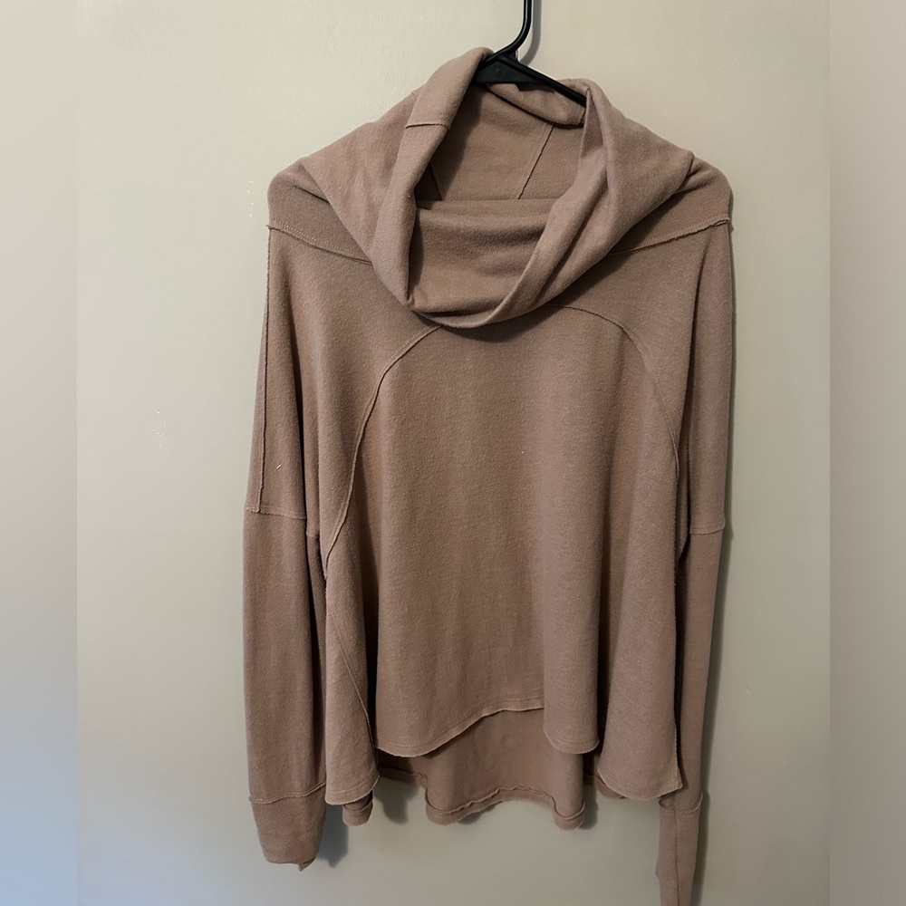 Free People Cowl Neck Long Sleeve Sweater